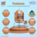 Hikaso Hydrogen Infused Alkaline Table Pitcher