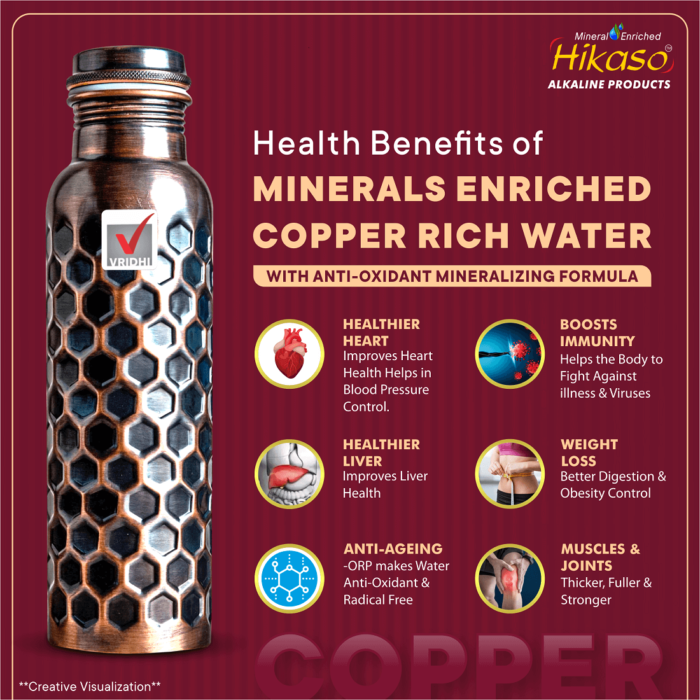 Minerals Enriched Copper Rich Water