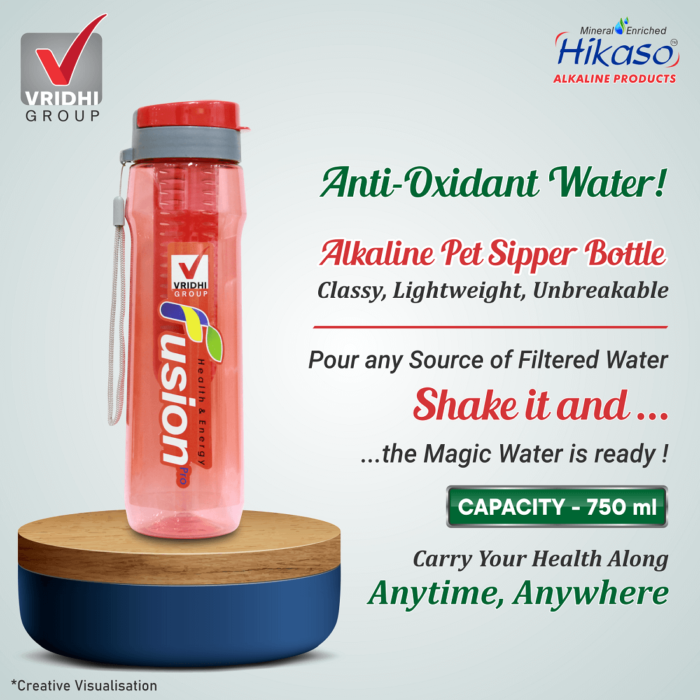 Alkaline Pet Sipper Bottle