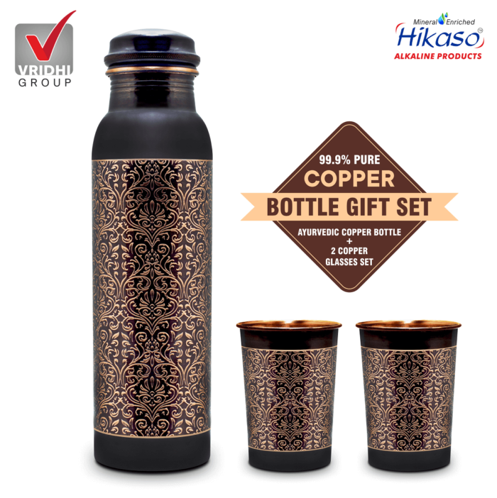 Copper Bottle Gift Set