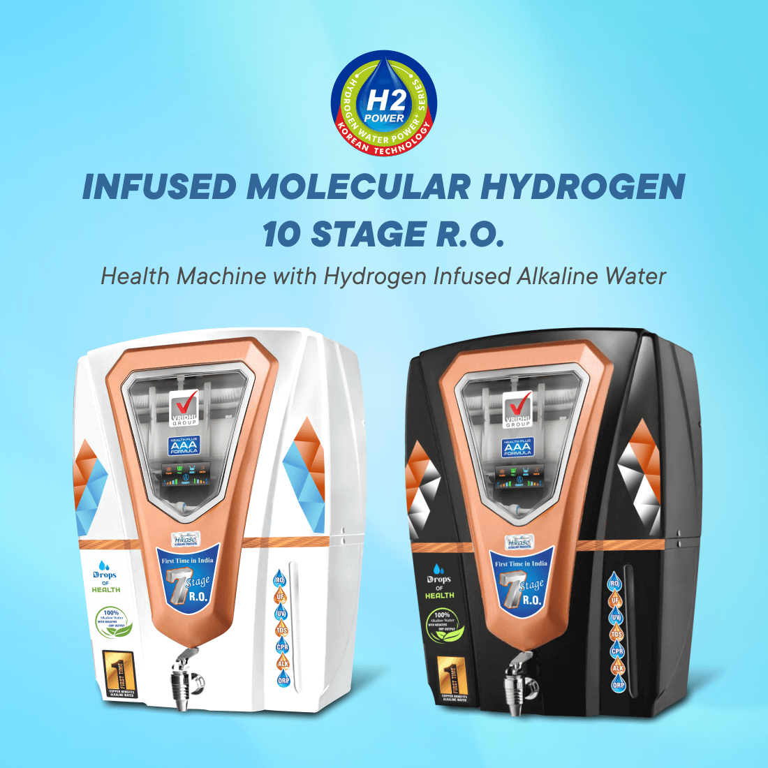 Infused Molecular Hydrogen 10 Stage R.O.